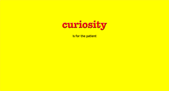 Desktop Screenshot of curiosity.ca