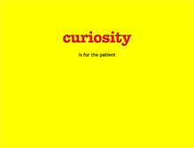 Tablet Screenshot of curiosity.ca